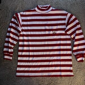 Ralph Lauren Red and White Striped Shirt